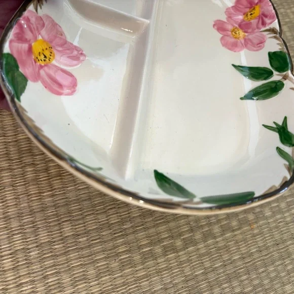Franciscan Desert Rose relish dish plate - Picture 5 of 15